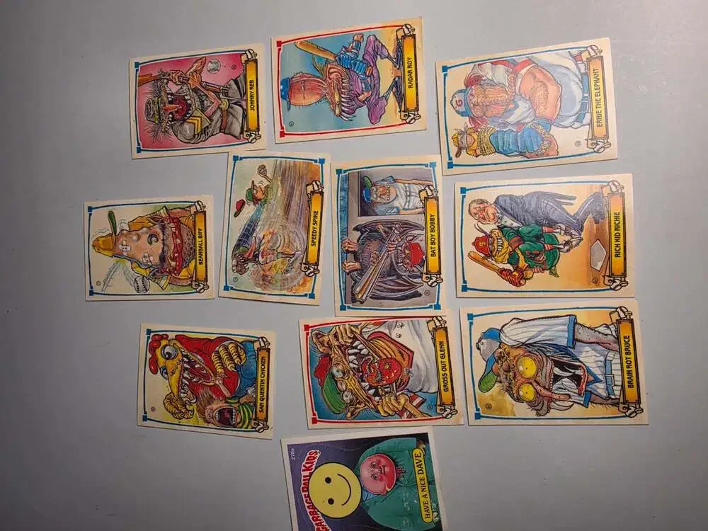Collectible cards1988 gross me out baseball